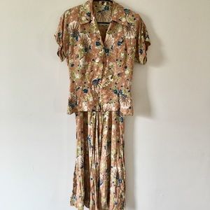 Vintage dress. Sleeveless with a matching top